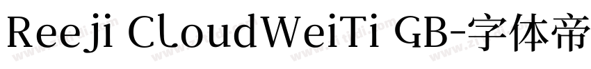 Reeji CloudWeiTi GB字体转换